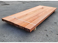21 x padouk planken 21 x 140mm , lengte 215 cm ( 6.3 m2 ) - afbeelding 3 van  4