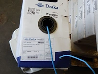 215 meter cat6 kabel, draka, uc400, blauw