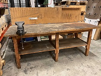 215cm werkbank met bankschroef - afbeelding 2 van  4