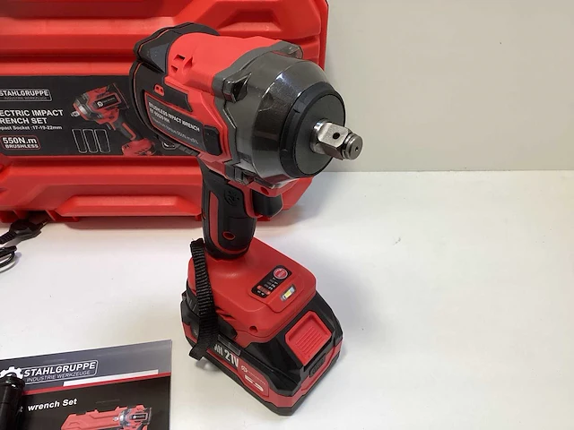 21v accu-slagmoersleutelset met koffer 550n - afbeelding 9 van  13