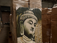21x canvas schilderij buddha 60x90 - afbeelding 2 van  4