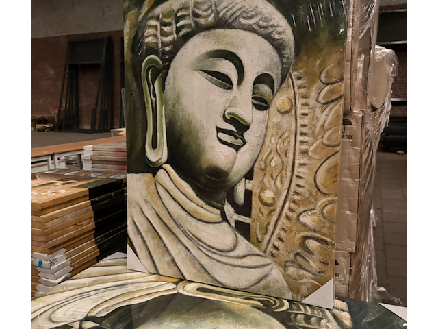 21x canvas schilderij buddha 60x90 - afbeelding 3 van  4