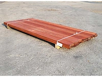 21x padouk planken 21 x 140mm , lengte 215 cm (6.3m2)