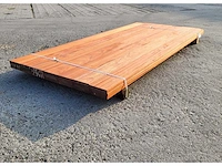 21x padouk planken 21 x 140mm , lengte 215 cm (6.3m2) - afbeelding 4 van  5