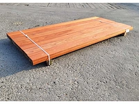 21x padouk planken 21 x 140mm , lengte 215 cm (6.3m2) - afbeelding 5 van  5