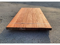 21x padouk planken 21 x 140mm , lengte 215 cm (6.3m2) - afbeelding 4 van  5