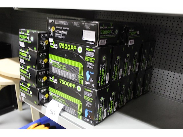 22 dozen showa handschoenen type 7500pf in maten s, m en xl. totaal 22 stuks - afbeelding 2 van  2