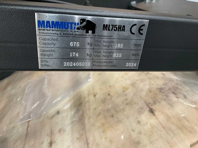 224 mammuth ml75ha quadlift - afbeelding 7 van  7