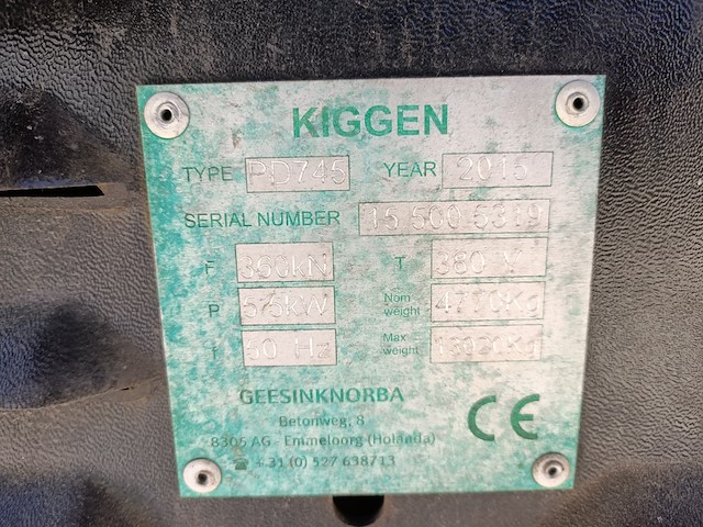 22.5 m³ haakarm afzet perscontainer, kiggen, pd745, 2016 - afbeelding 8 van  8