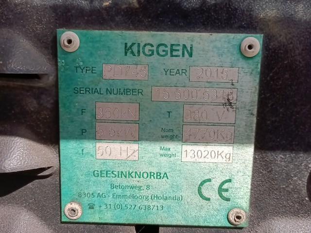 22.5 m3 perscontainer, kiggen, pd745, 2015 - afbeelding 5 van  8