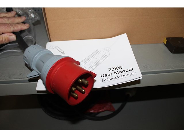 22kw laadkabel voor elektrische en hybride auto's met 32a (400v) voedingsstekker naar type2 laadconnector m... - afbeelding 3 van  3