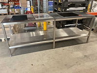 230x75cm rvs werktafel - afbeelding 1 van  6