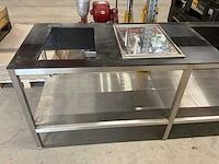 230x75cm rvs werktafel - afbeelding 2 van  6