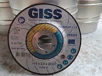 24 doos a 10 stuks doorslijpschijf giss, 115x2,0x22,23 - afbeelding 2 van  4