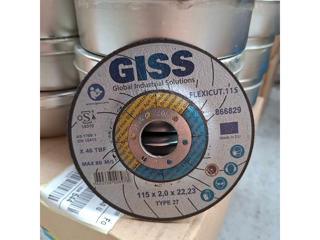 24 doos a 10 stuks doorslijpschijf giss, 115x2,0x22,23 - afbeelding 2 van  4
