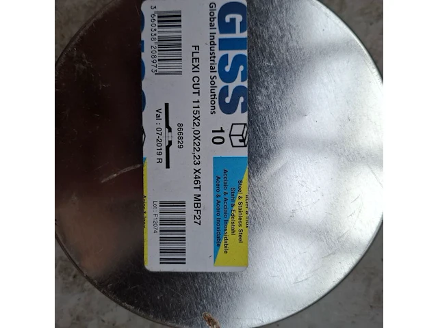 24 doos a 10 stuks doorslijpschijf giss, 115x2,0x22,23 - afbeelding 3 van  4