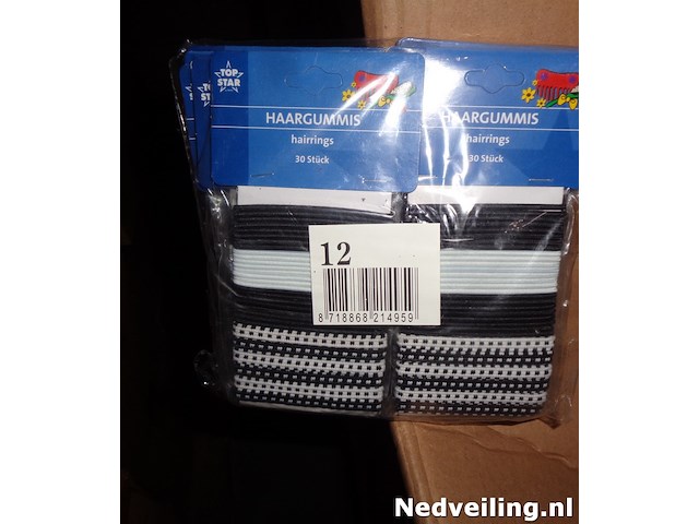 24 pakjes met 30 haarelastiekjes - afbeelding 3 van  3