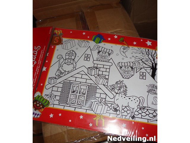 24 pakjes met 6 sinterklaas kleurplaten - afbeelding 1 van  3