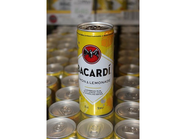24 x 12 blikken bacardi cola limon & lemonade 0,25cl. tht 8-2026. bod inclusief statiegeldwaarde van 43,20 ... - afbeelding 2 van  2