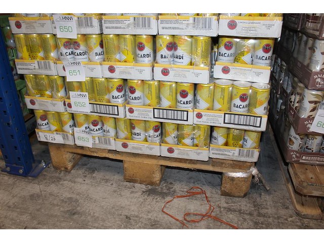 24 x 12 blikken bacardi cola limon & lemonade 0,25cl. tht 8-2026. bod inclusief statiegeldwaarde van 43,20 ... - afbeelding 1 van  3