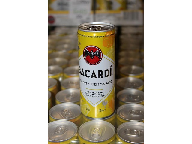 24 x 12 blikken bacardi cola limon & lemonade 0,25cl. tht 8-2026. bod inclusief statiegeldwaarde van 43,20 ... - afbeelding 3 van  3