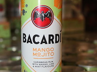 24 x 12 blikken bacardi cola mango mojito 0,25cl. tht 5-2026. bod inclusief statiegeldwaarde van 43,20 euro. - afbeelding 2 van  2