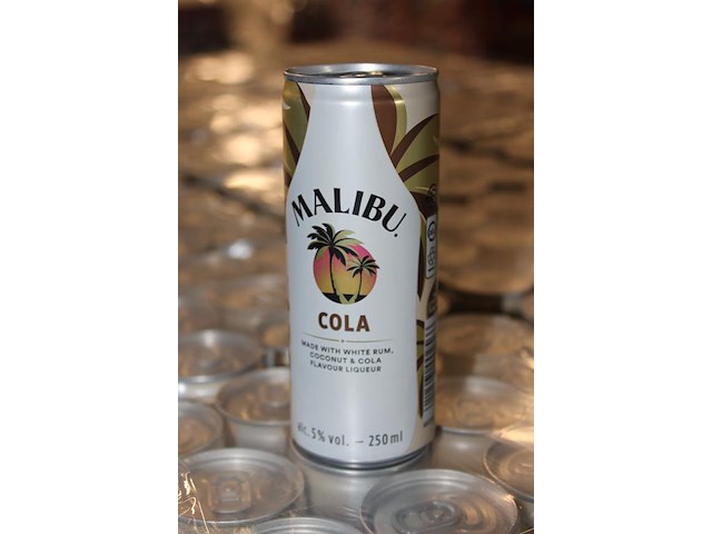 24 x 12 blikken malibu cola 0,25cl. tht 5-2026. bod inclusief statiegeldwaarde van 43,20 euro. - afbeelding 4 van  4