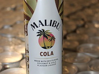 24 x 12 blikken malibu cola 0,25cl. tht 5-2026. bod inclusief statiegeldwaarde van 43,20 euro. - afbeelding 2 van  2