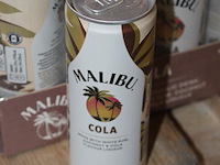 24 x 12 blikken malibu cola 0,25cl. tht 5-2026. bod inclusief statiegeldwaarde van 43,20 euro. - afbeelding 2 van  2