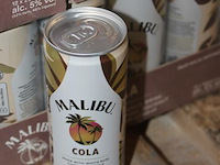 24 x 12 blikken malibu cola 0,25cl. tht 5-2026. bod inclusief statiegeldwaarde van 43,20 euro. - afbeelding 2 van  2