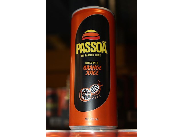 24 x 12 blikken passoa with orange juice 0,25cl. tht 6 -2026. bod inclusief statiegeldwaarde van 43,20 euro. - afbeelding 2 van  2