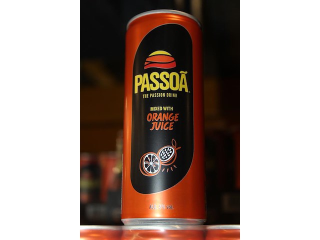 24 x 12 blikken passoa with orange juice 0,25cl. tht 6 -2026. bod inclusief statiegeldwaarde van 43,20 euro. - afbeelding 2 van  2
