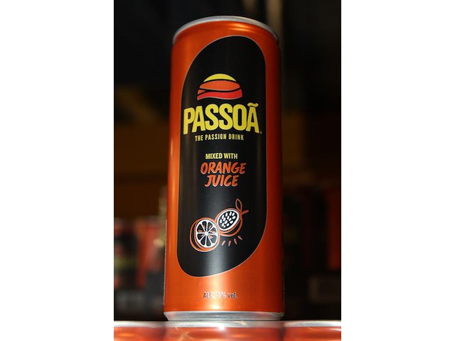24 x 12 blikken passoa with orange juice 0,25cl. tht 6 -2026. bod inclusief statiegeldwaarde van 43,20 euro. - afbeelding 2 van  2