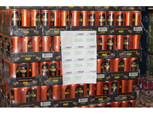 24 x 12 blikken passoa with orange juice 0,25cl. tht 6 -2026. bod inclusief statiegeldwaarde van 43,20 euro. - afbeelding 1 van  2