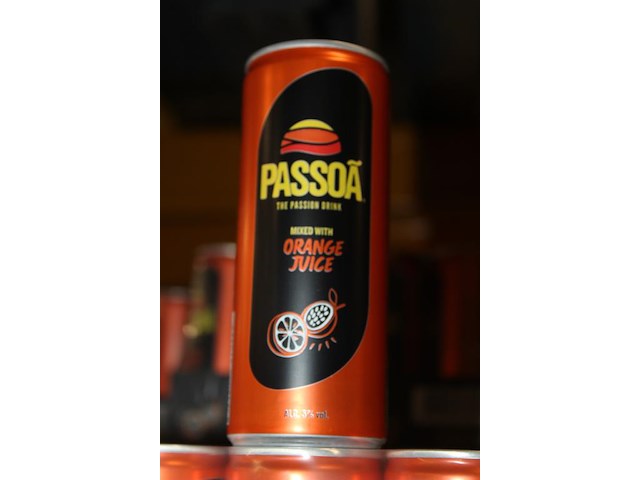 24 x 12 blikken passoa with orange juice 0,25cl. tht 6 -2026. bod inclusief statiegeldwaarde van 43,20 euro. - afbeelding 2 van  2