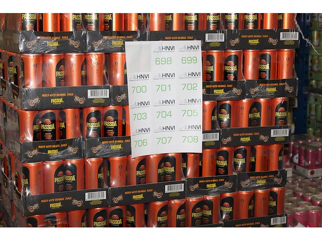 24 x 12 blikken passoa with orange juice 0,25cl. tht 6 -2026. bod inclusief statiegeldwaarde van 43,20 euro. - afbeelding 1 van  2