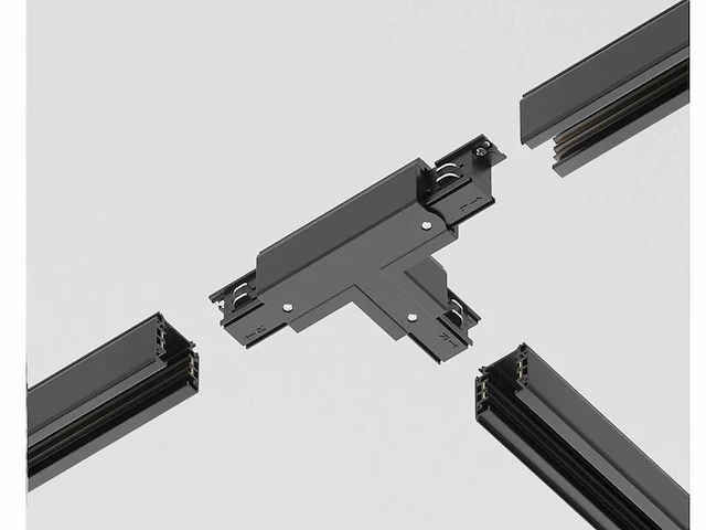 24 x intec 3-fase spanningsrail t-stuk zwart - afbeelding 1 van  10