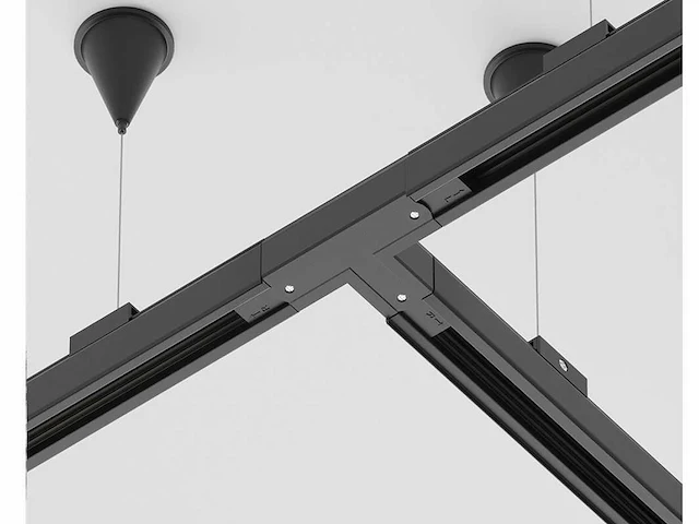 24 x intec 3-fase spanningsrail t-stuk zwart - afbeelding 4 van  10