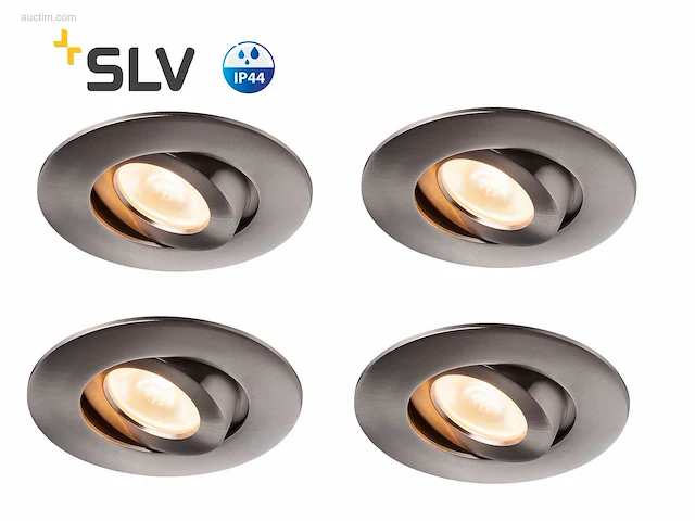 24 x slv spatwaterdichte led spots alu - afbeelding 1 van  8