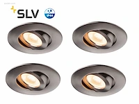 24 x slv spatwaterdichte led spots alu