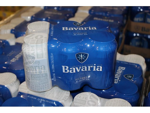 240 blikken bavaria bier 33 cl tht 9-2026. bod inclusief statiegeldwaarde van 36 euro. - afbeelding 2 van  2