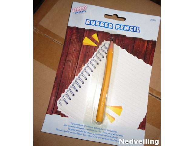 240x fop potlood op kaart - afbeelding 1 van  3