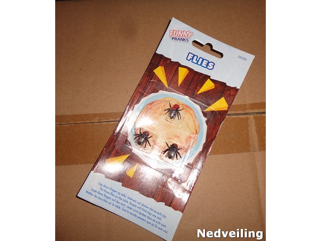 240x fopartikel vliegen op kaart - afbeelding 1 van  3