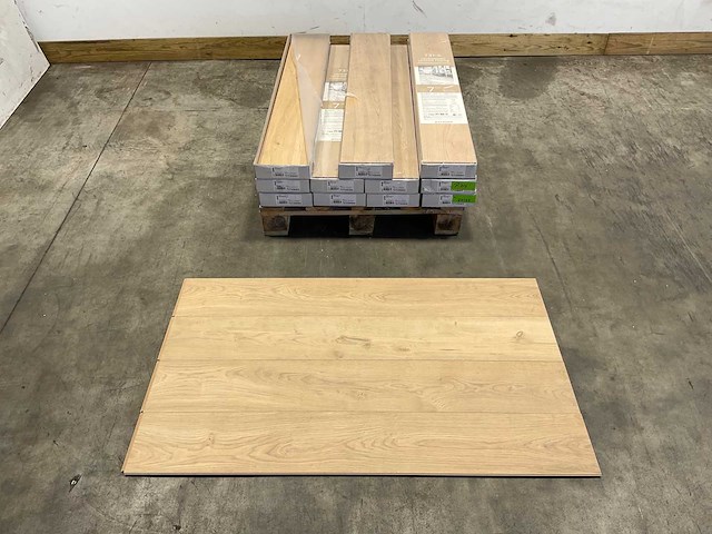 24,6m² kliklaminaat oak light beige - afbeelding 1 van  10