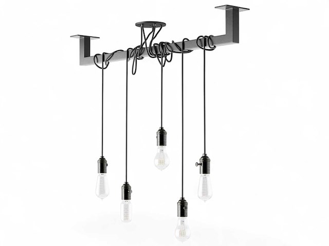 (249x) industriele loftbar black - 170 cm - afbeelding 2 van  2