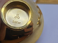 24kt goldplated saké set - afbeelding 3 van  11