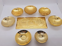 24kt goldplated saké set