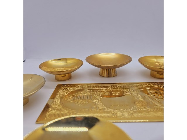 24kt goldplated saké set - afbeelding 4 van  11