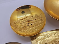 24kt goldplated saké set - afbeelding 9 van  11