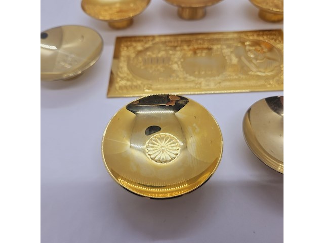 24kt goldplated saké set - afbeelding 11 van  11